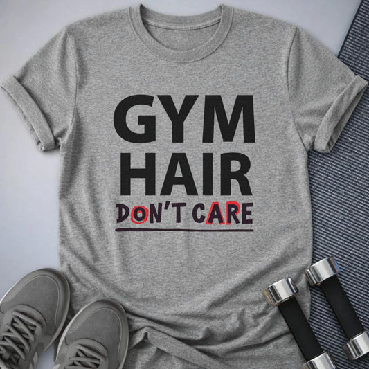 Printify T-Shirt Athletic Heather / S Gym Hair T-Shirt