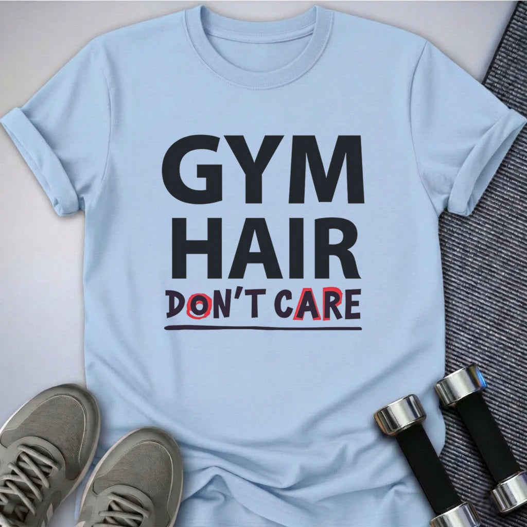 Printify T-Shirt Baby Blue / S Gym Hair T-Shirt