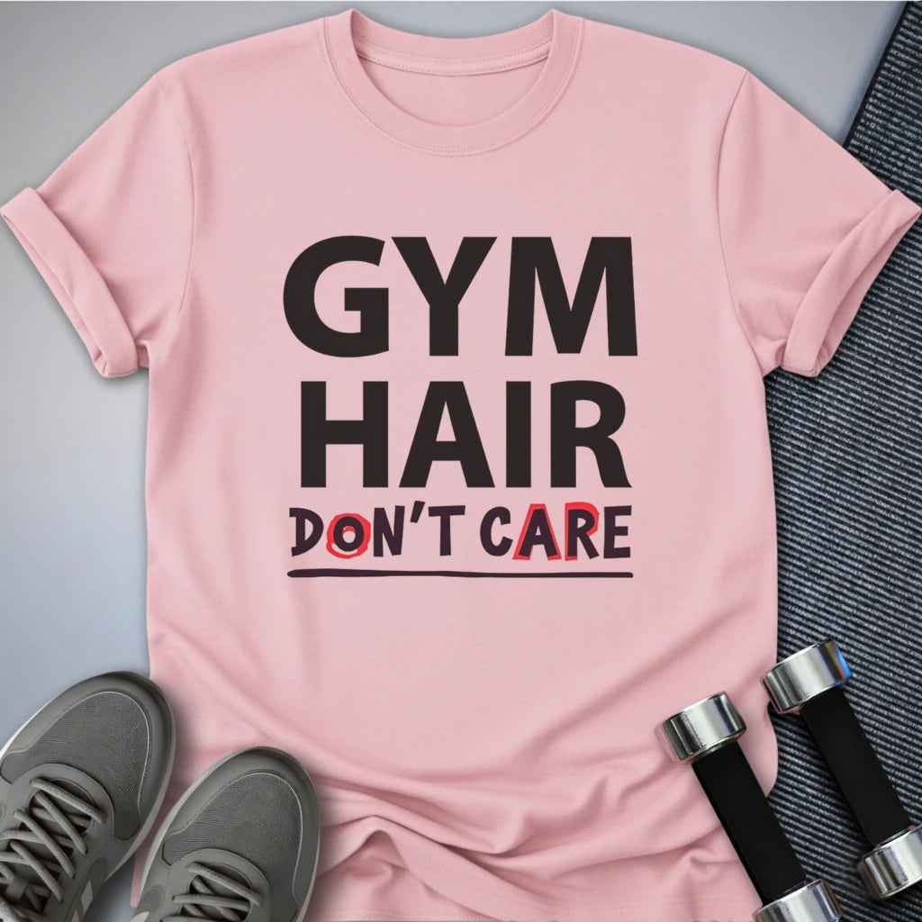 Printify T-Shirt Pink / S Gym Hair T-Shirt