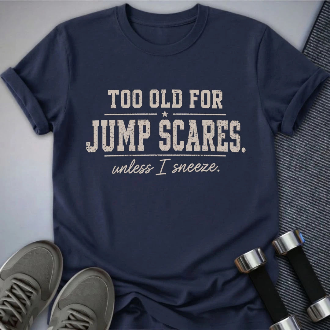 Printify T-Shirt S / Navy No Jump Scare T-Shirt