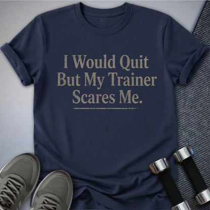 Printify T-Shirt Navy / S No Quitting T-Shirt