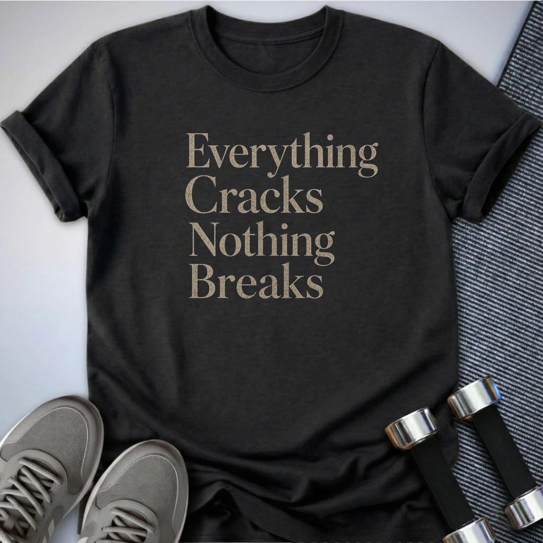 Printify T-Shirt S / Dark Grey Heather Nothing Cracks T-Shirt
