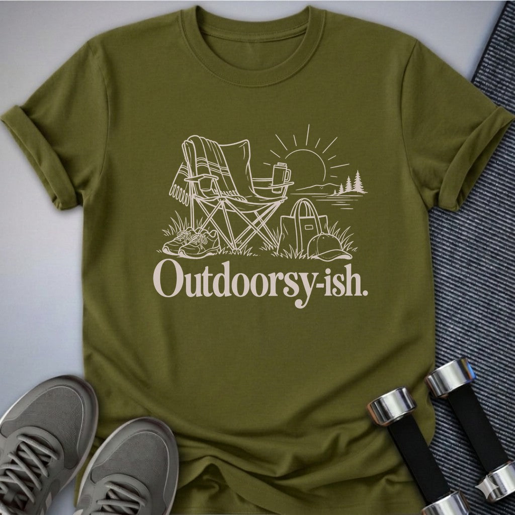 Printify T-Shirt Olive / S Outdoorsy-ish T-Shirt