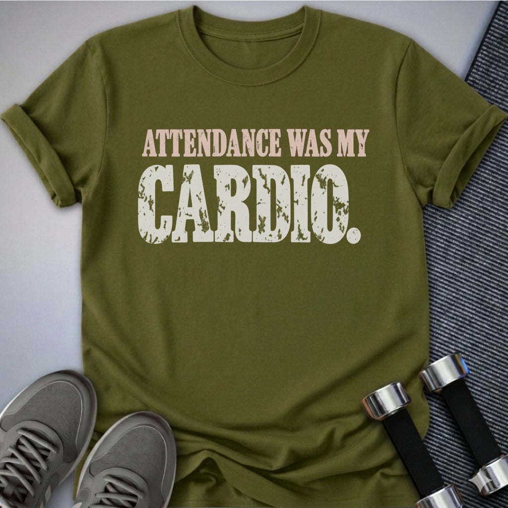 Printify T-Shirt Olive / S Show Up Cardio T-Shirt