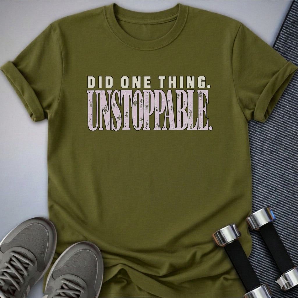 Printify T-Shirt Olive / S Did One Thing T-Shirt
