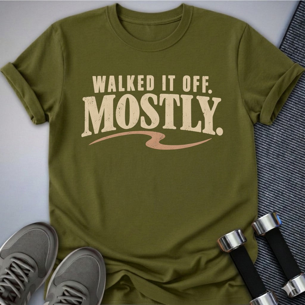 Printify T-Shirt Olive / S Mostly Recovered T-Shirt