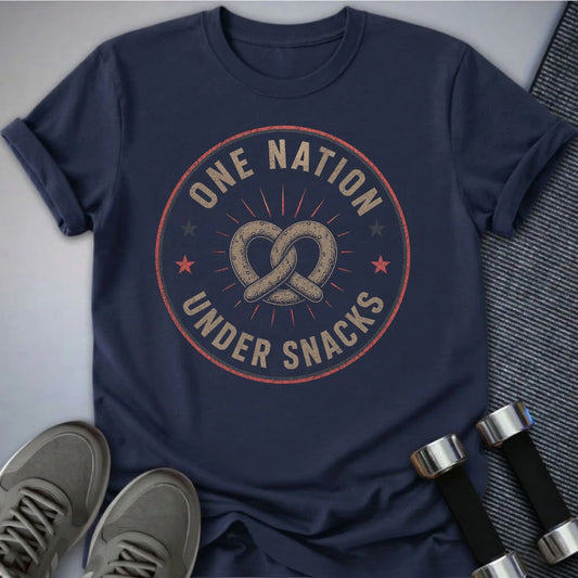 Printify T-Shirt S / Navy One Nation & Snacks T-Shirt