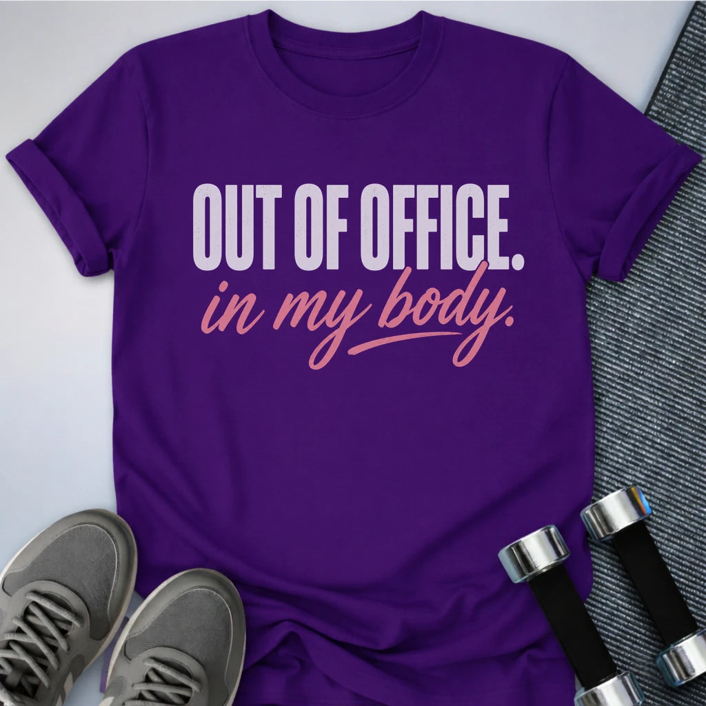 Printify T-Shirt S / Team Purple Out of Office T-Shirt