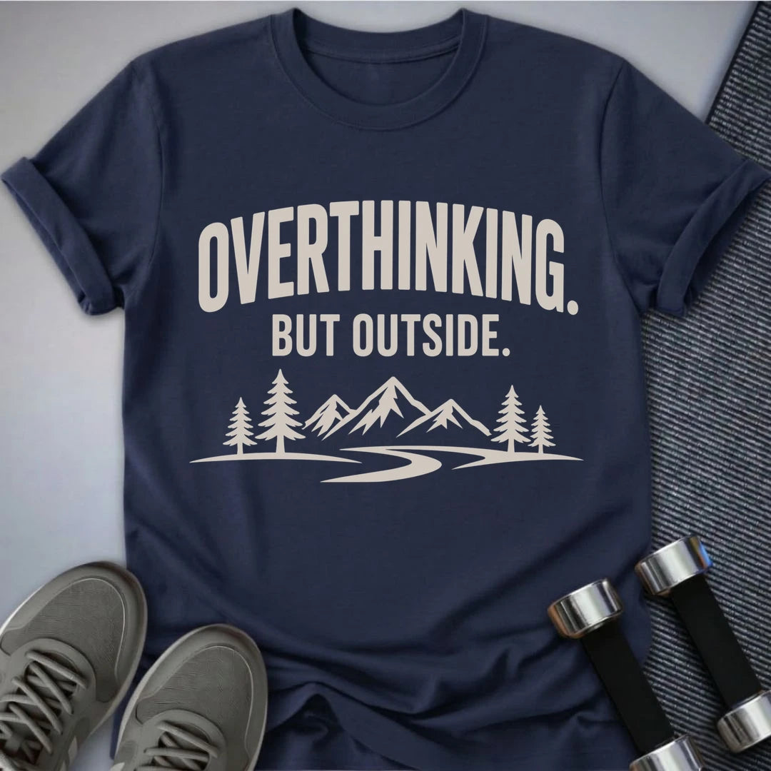 Printify T-Shirt S / Navy Outside Overthinking T-Shirt