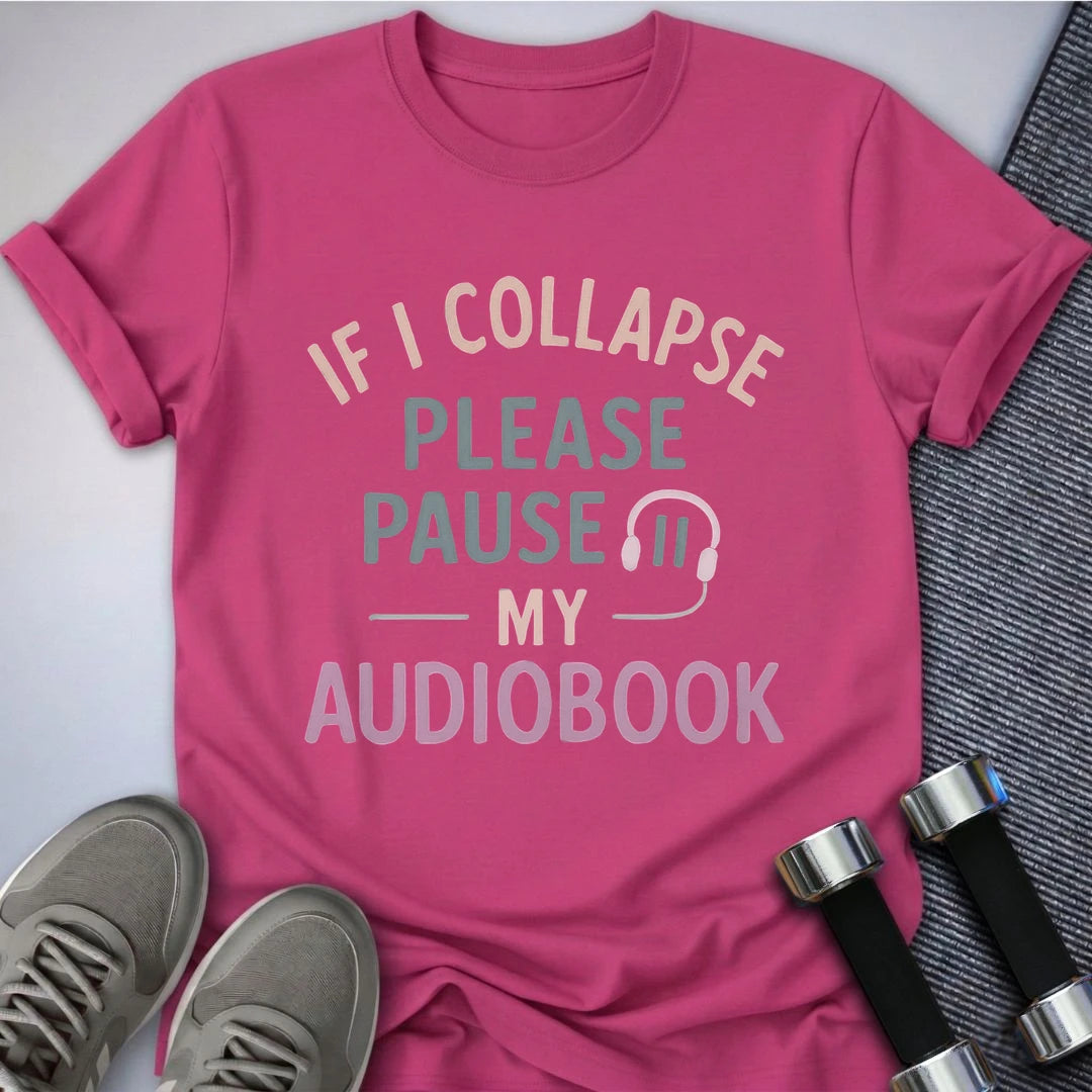 Printify T-Shirt Berry / S Pause My Book T-Shirt