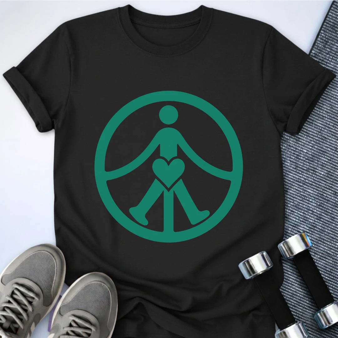 Printify T-Shirt S / Black Peaceful Walk T-Shirt