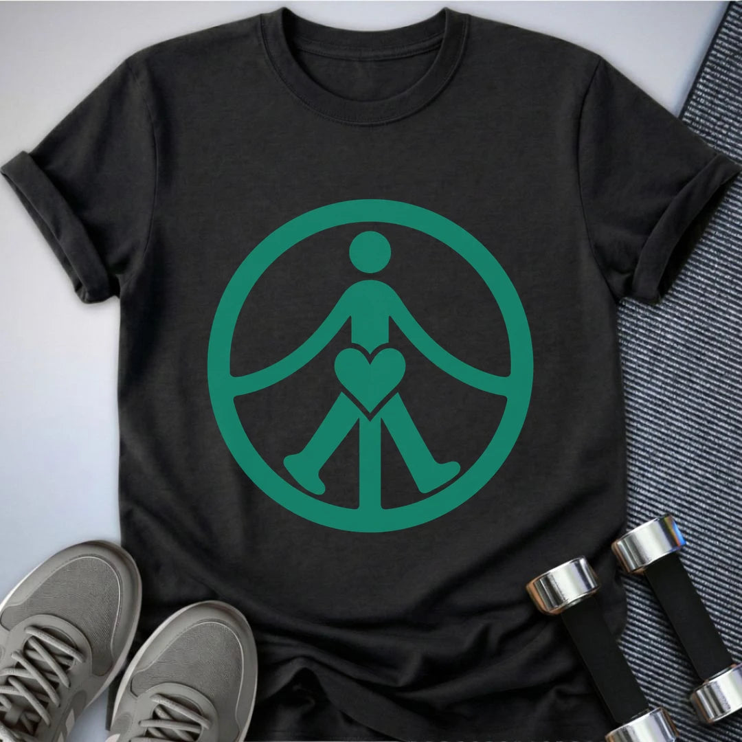 Printify T-Shirt S / Dark Grey Heather Peaceful Walk T-Shirt