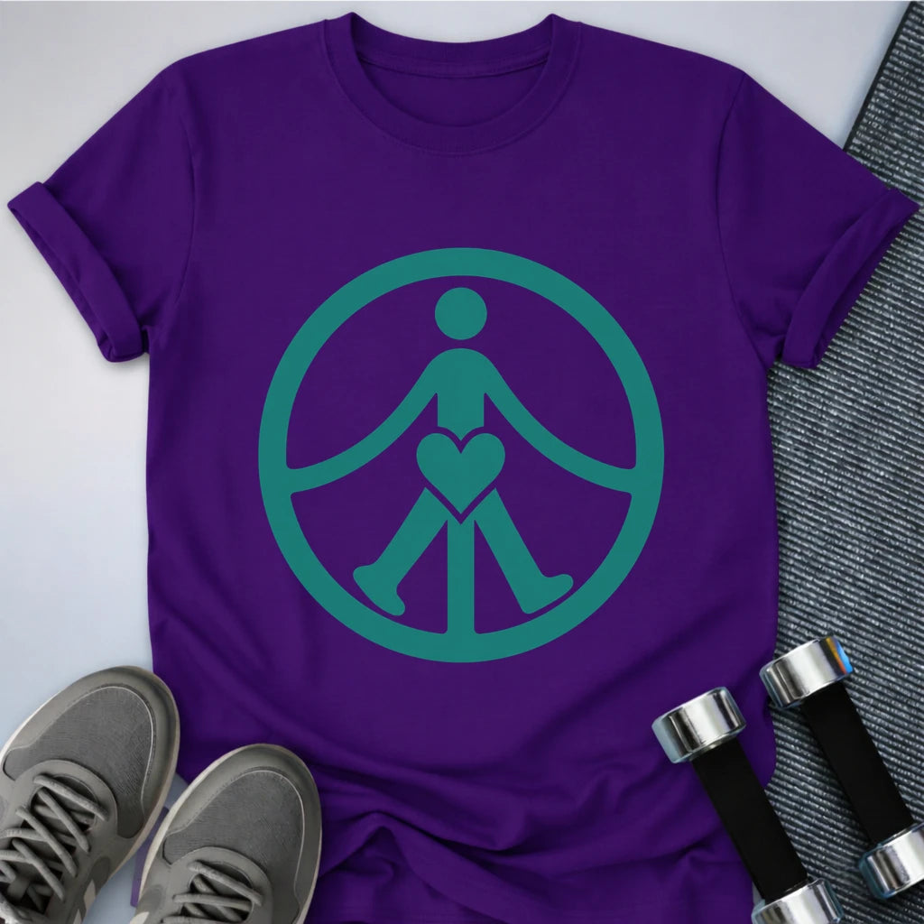 Printify T-Shirt S / Team Purple Peaceful Walk T-Shirt