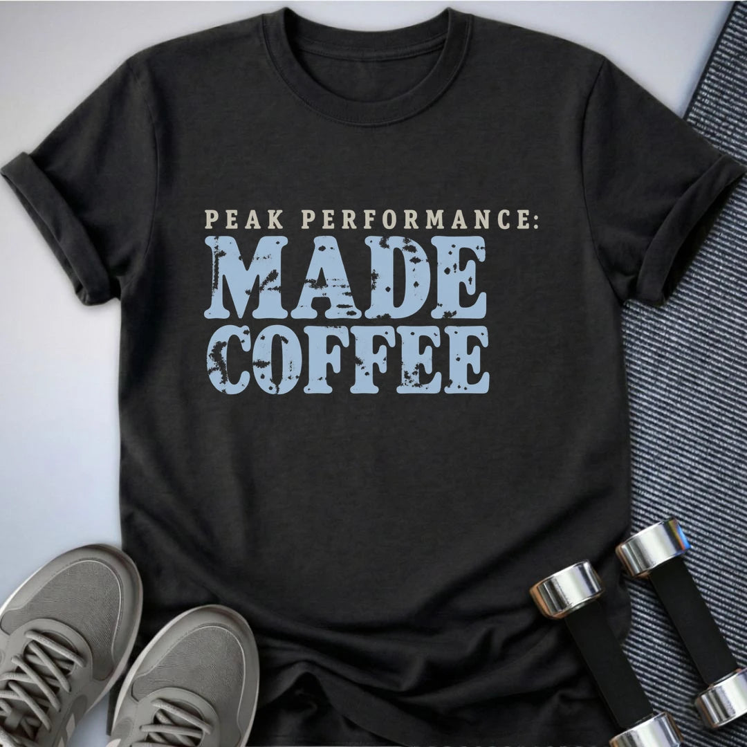 Printify T-Shirt Dark Grey Heather / S Peak Performance Made T-Shirt