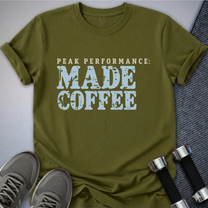 Printify T-Shirt Olive / S Peak Performance Made T-Shirt
