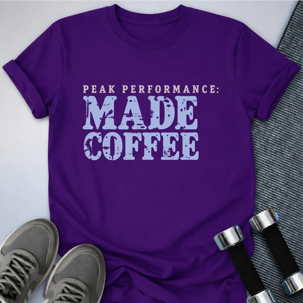 Printify T-Shirt Team Purple / S Peak Performance Made T-Shirt