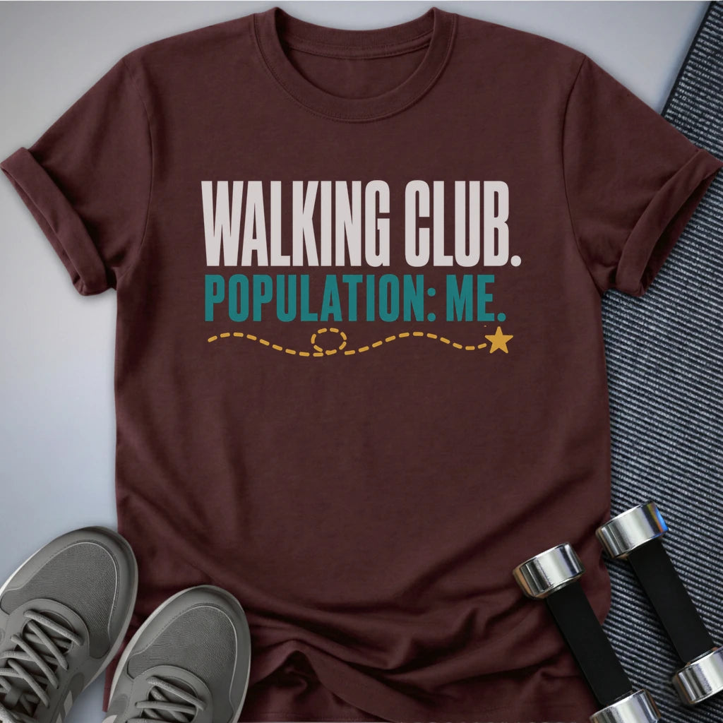 Printify T-Shirt S / Maroon Population Me T-Shirt