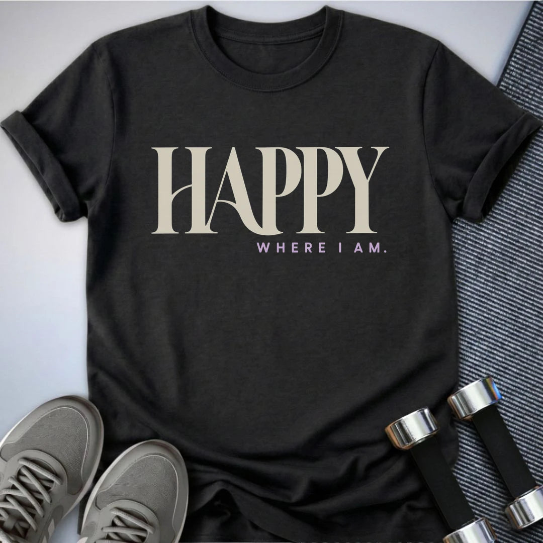 Printify T-Shirt Dark Grey Heather / S Present Tense T-Shirt