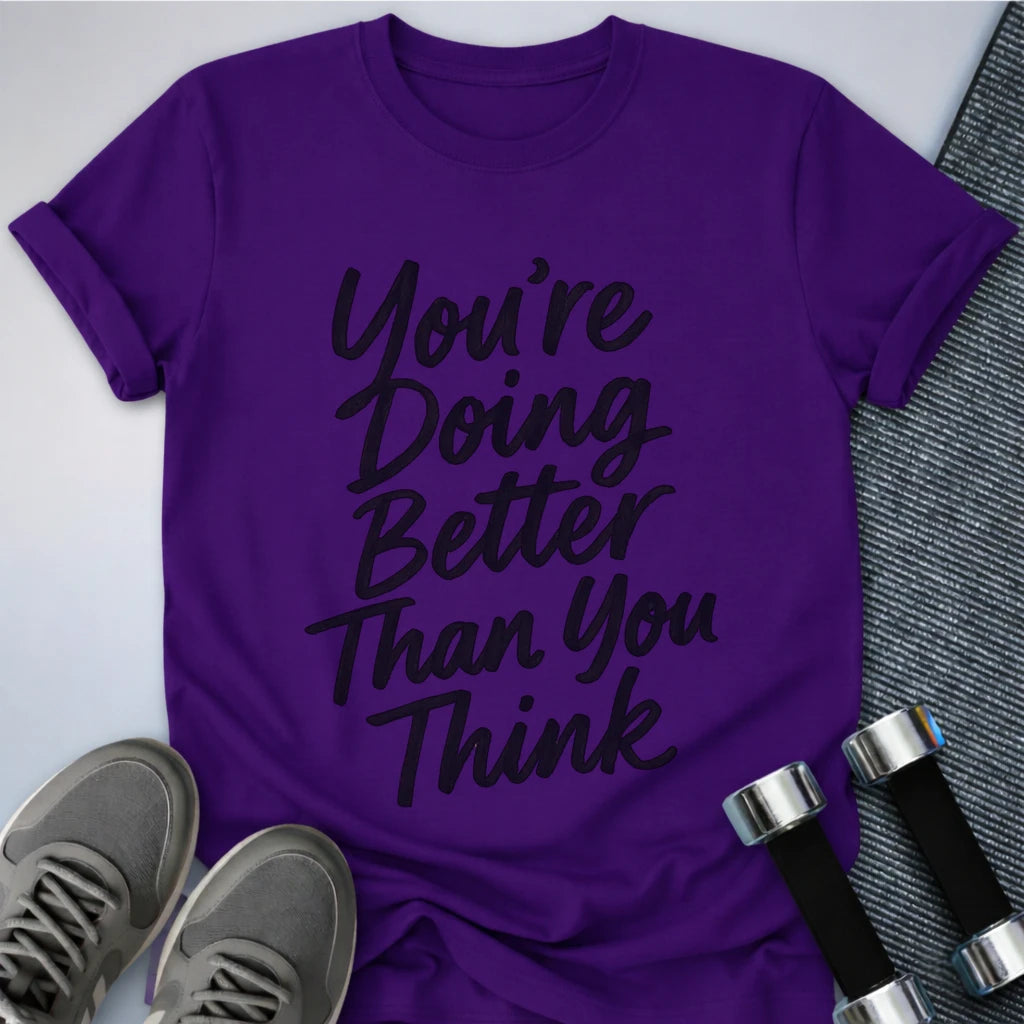 Printify T-Shirt Heather Team Purple / S Proof of Progress T-Shirt