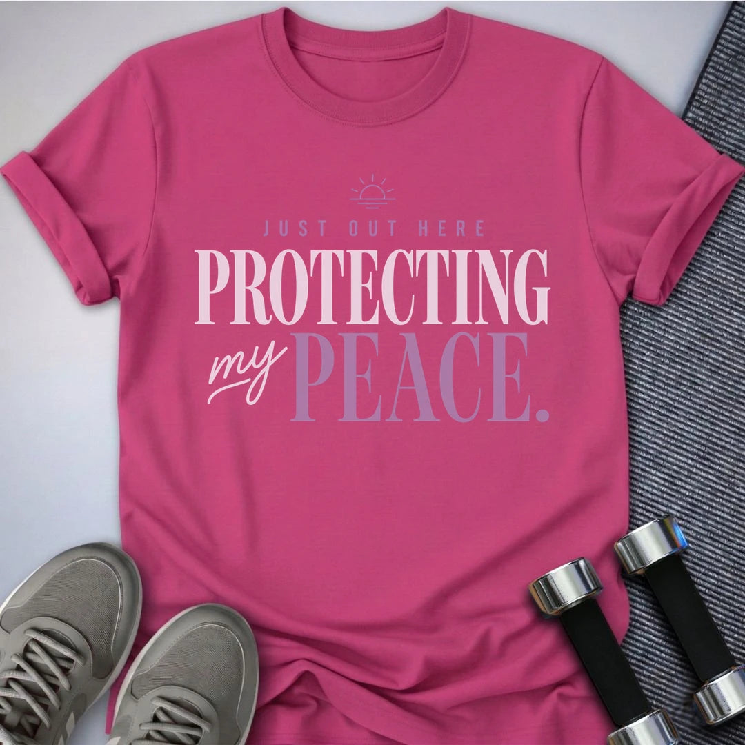 Printify T-Shirt S / Berry Protect The Peace T-Shirt