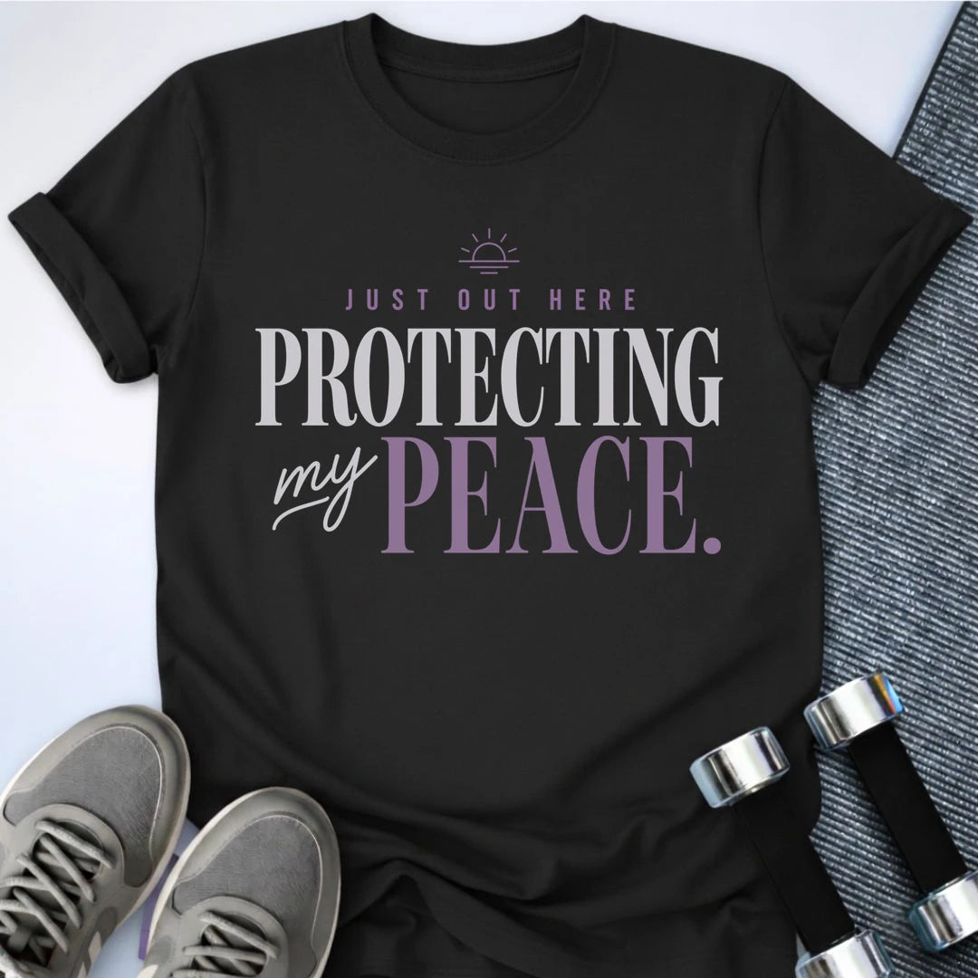 Printify T-Shirt S / Black Protect The Peace T-Shirt
