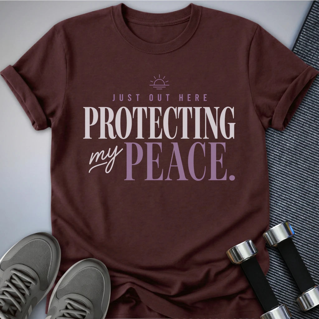 Printify T-Shirt S / Maroon Protect The Peace T-Shirt