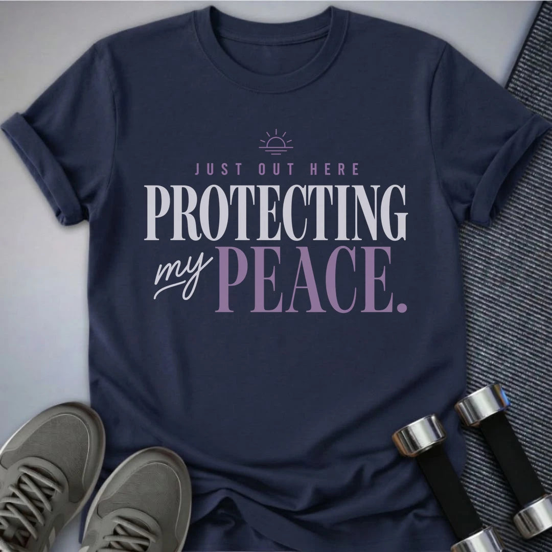 Printify T-Shirt S / Navy Protect The Peace T-Shirt