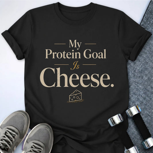 Printify T-Shirt S / Black Protein Goal T-Shirt