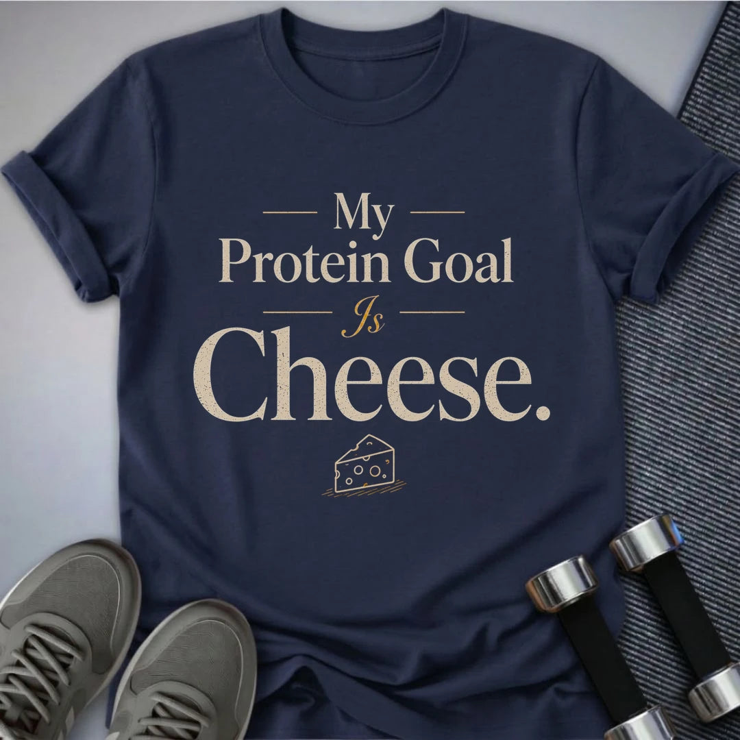 Printify T-Shirt S / Navy Protein Goal T-Shirt