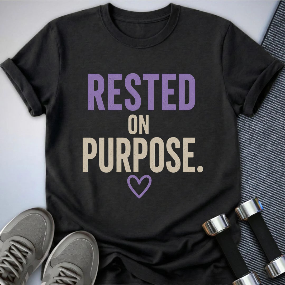 Printify T-Shirt S / Dark Grey Heather Purposely Rested T-Shirt