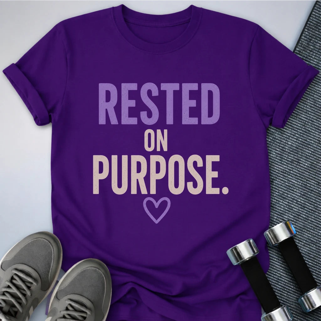 Printify T-Shirt S / Team Purple Purposely Rested T-Shirt