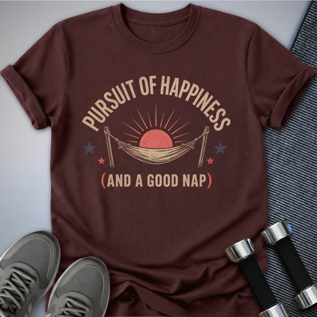 Printify T-Shirt S / Maroon Pursuit of A Nap T-Shirt