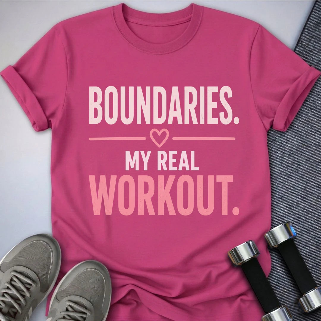 Printify T-Shirt S / Berry Real Workout T-Shirt