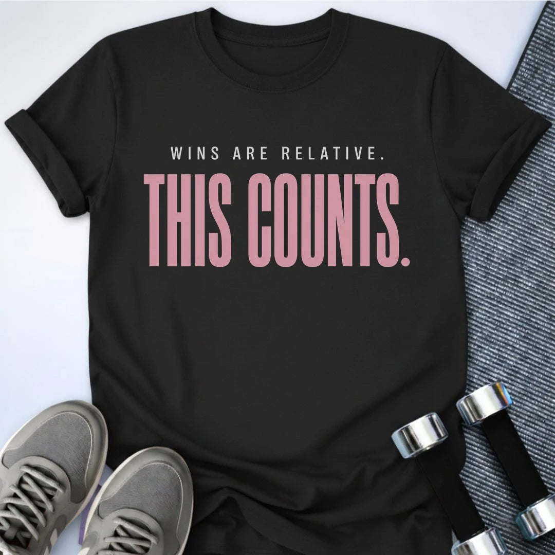 Printify T-Shirt S / Black Relative Wins T-Shirt