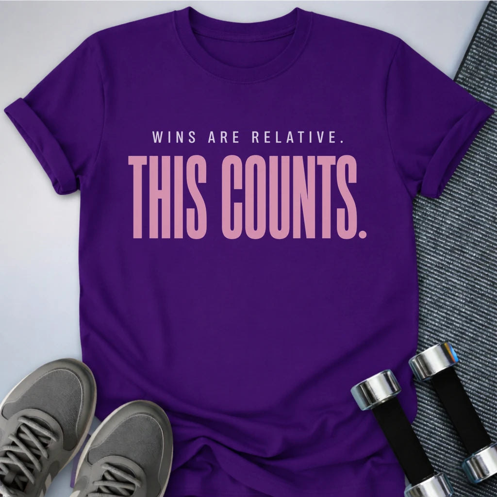 Printify T-Shirt S / Team Purple Relative Wins T-Shirt