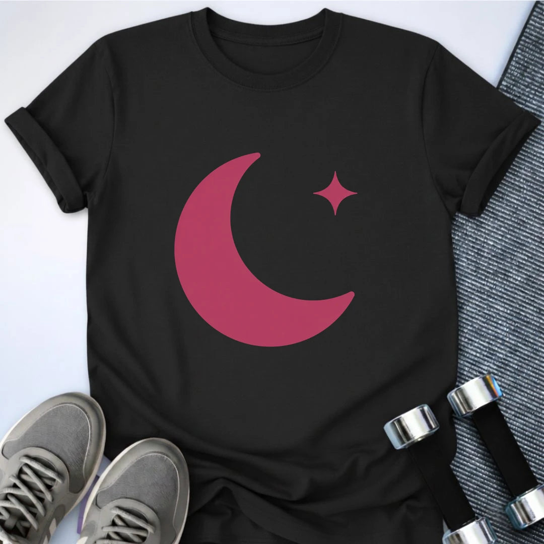 Printify T-Shirt S / Black Rest Day Moon T-Shirt