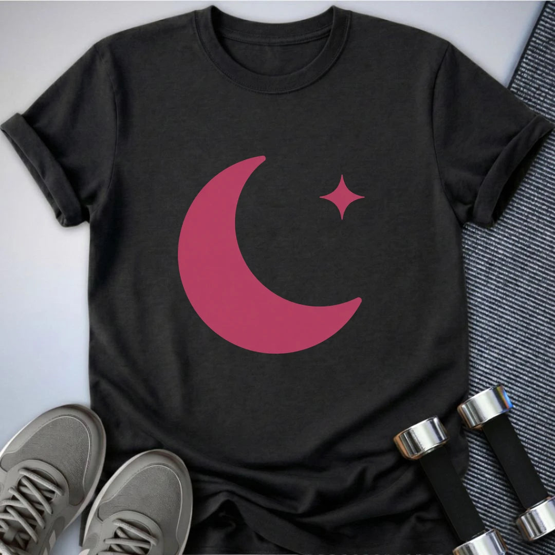 Printify T-Shirt S / Dark Grey Heather Rest Day Moon T-Shirt