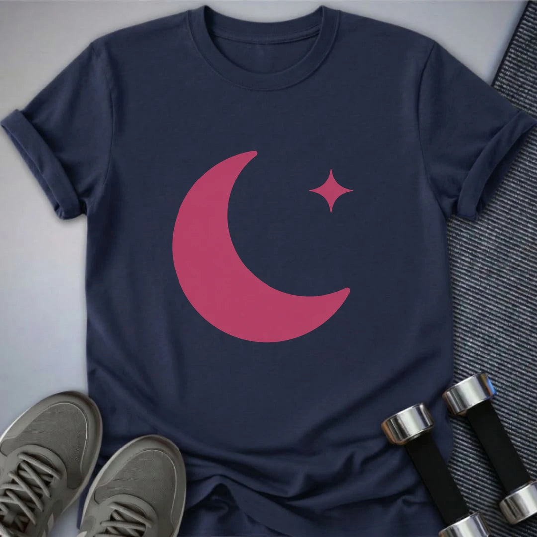 Printify T-Shirt S / Navy Rest Day Moon T-Shirt