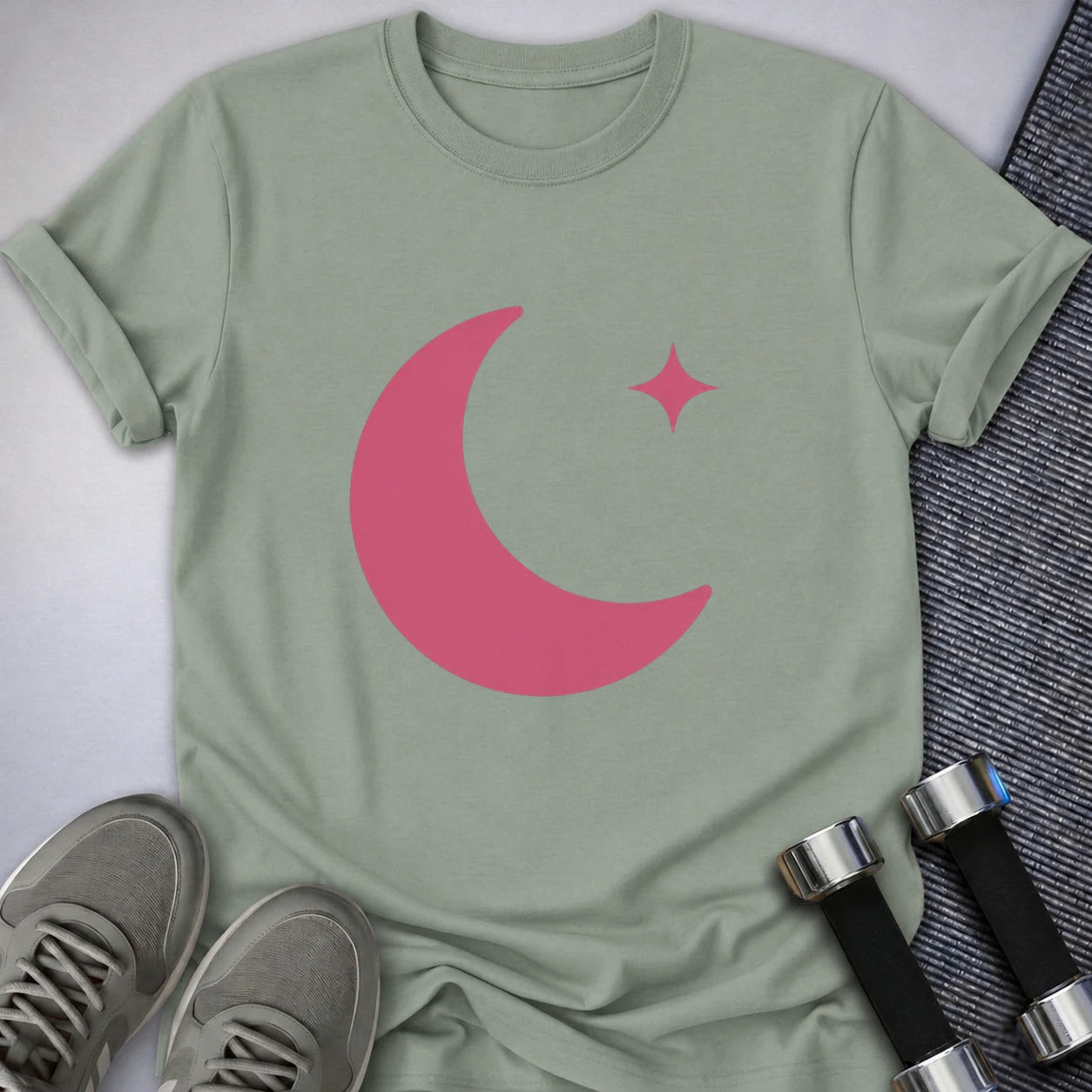Printify T-Shirt S / Sage Rest Day Moon T-Shirt