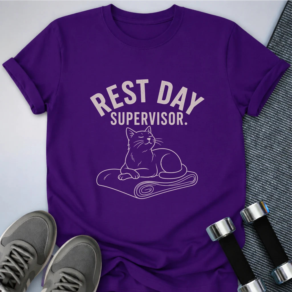 Printify T-Shirt S / Team Purple Rest Day Supervisor T-Shirt