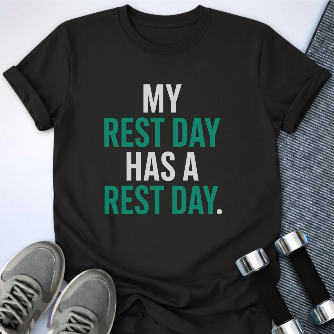 Printify T-Shirt S / Black Rest Days T-Shirt