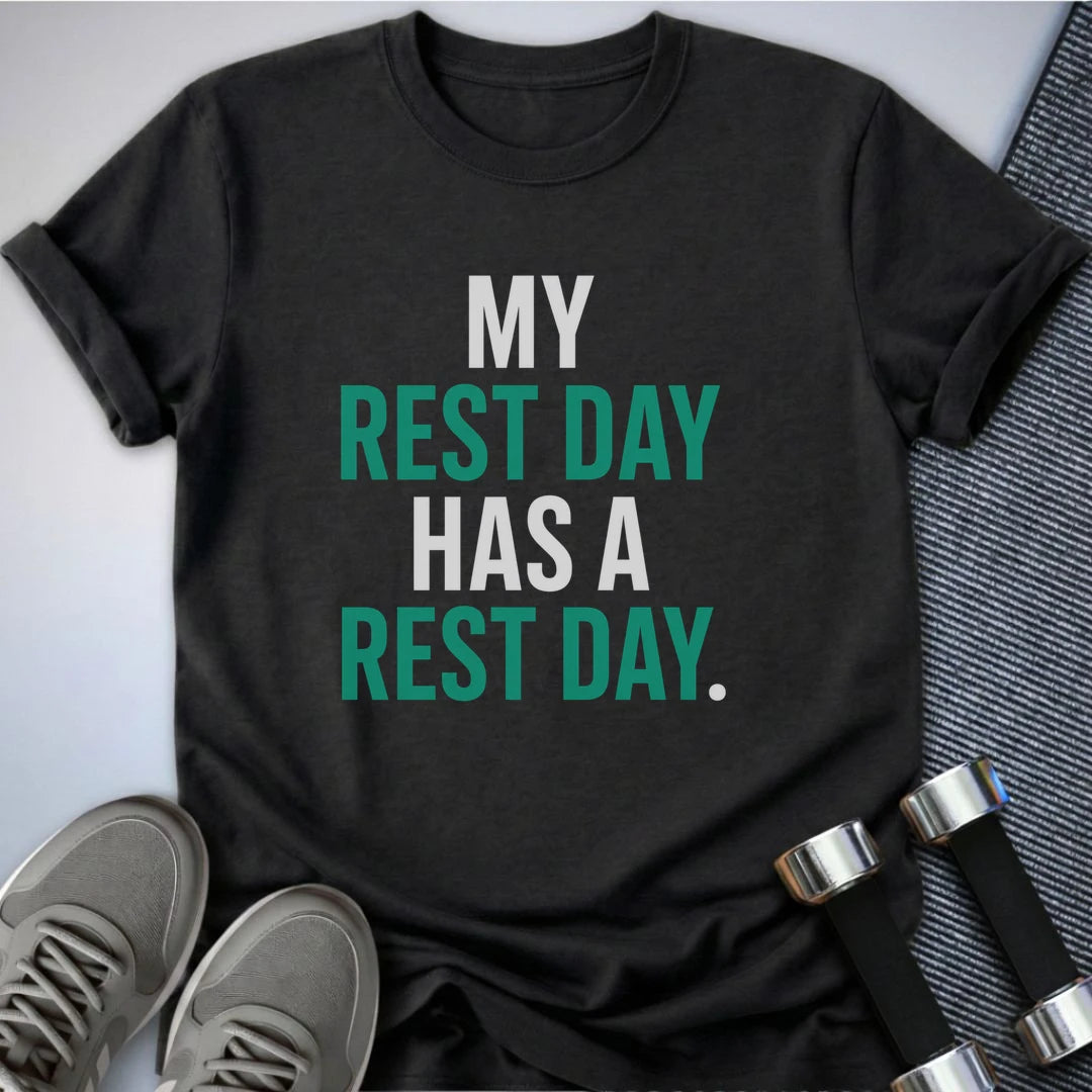 Printify T-Shirt S / Dark Grey Heather Rest Days T-Shirt