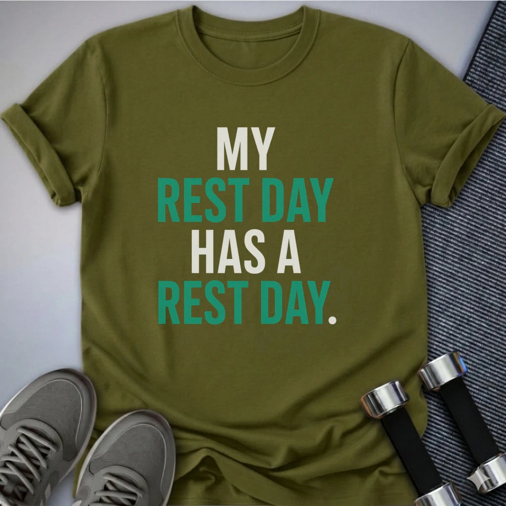 Printify T-Shirt S / Olive Rest Days T-Shirt