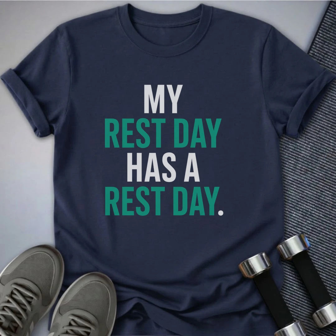 Printify T-Shirt S / Navy Rest Days T-Shirt