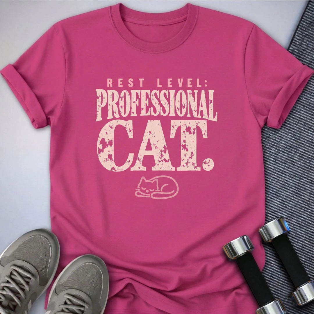 Printify T-Shirt Berry / S Rest Level Professional T-Shirt