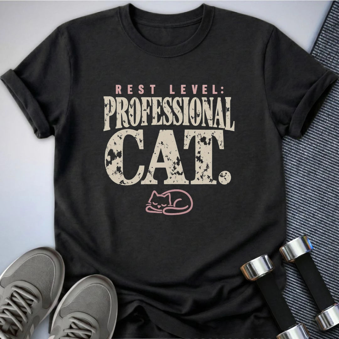 Printify T-Shirt Dark Grey Heather / S Rest Level Professional T-Shirt