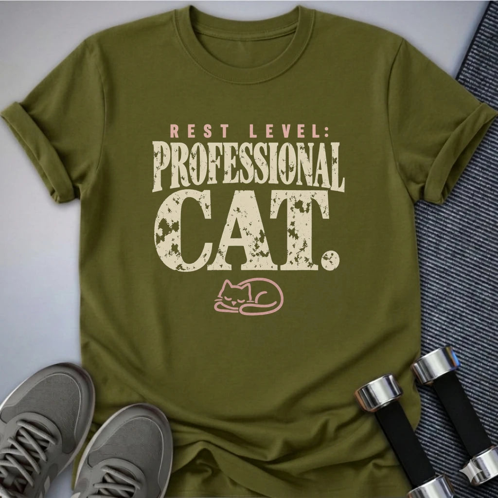 Printify T-Shirt Olive / S Rest Level Professional T-Shirt