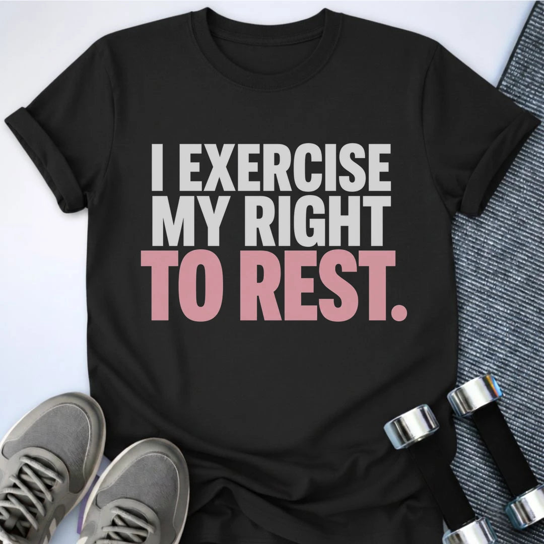 Printify T-Shirt S / Black Right to Rest T-Shirt