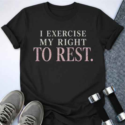 Printify T-Shirt S / Black Right to Rest T-Shirt