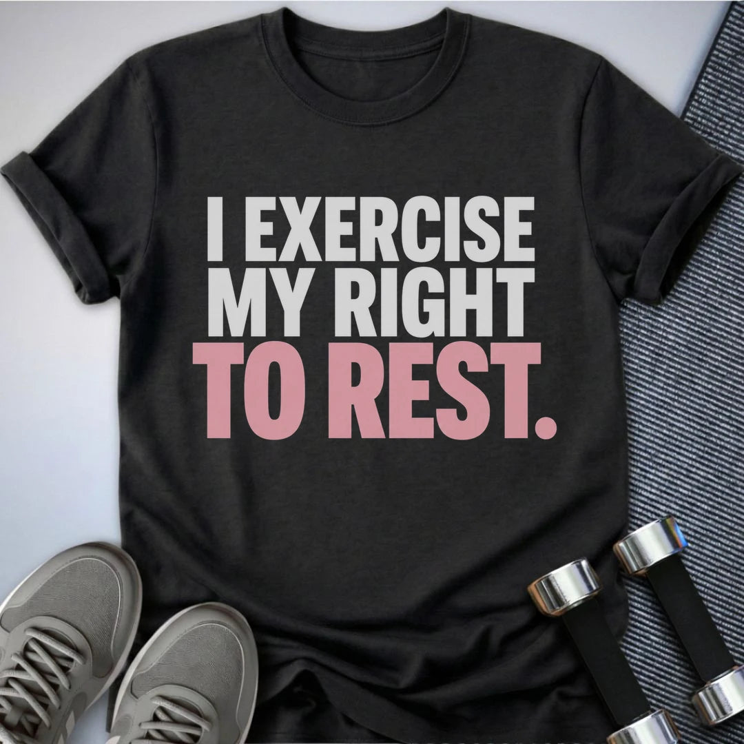 Printify T-Shirt S / Dark Grey Heather Right to Rest T-Shirt